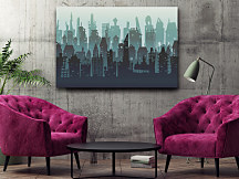 Obraz na stenu Siluety mesta